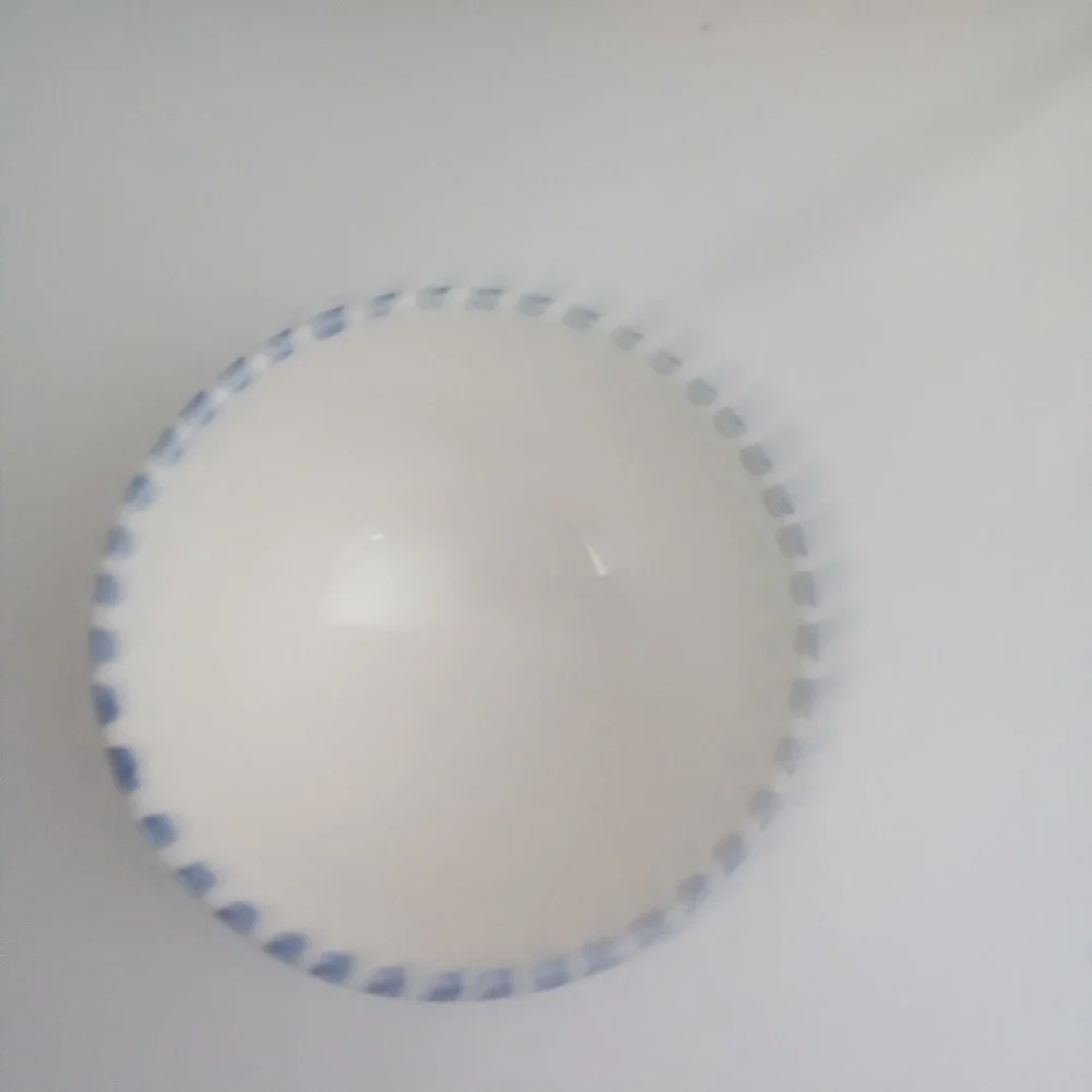 Pier 1 Palermo Hand Painted Earthenware Bowl Made in Italy Blue Yellow Floral